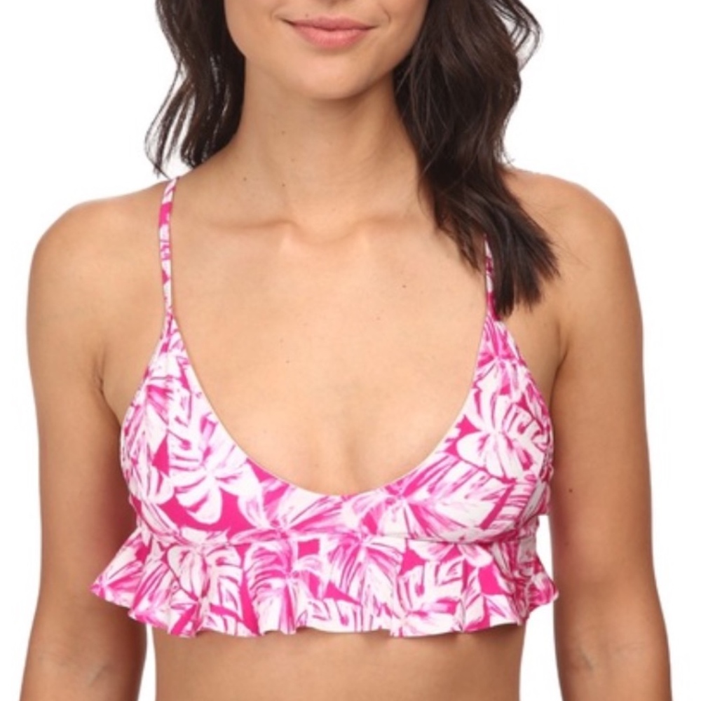 Amuse Society Pink Bikini Top